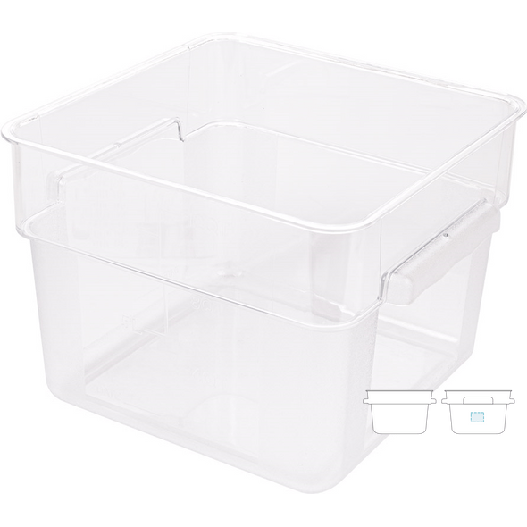 Transparent Food Container in Polycarbonate